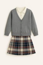 Classic School Knitted Cardigan and Vest - Image 3